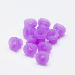 GROMMETS для тату игл. СИРЕНЕВЫЕ 100 шт